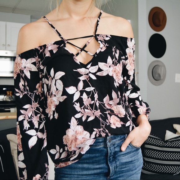 Charlotte Russe Tops - Off The Shoulder Top